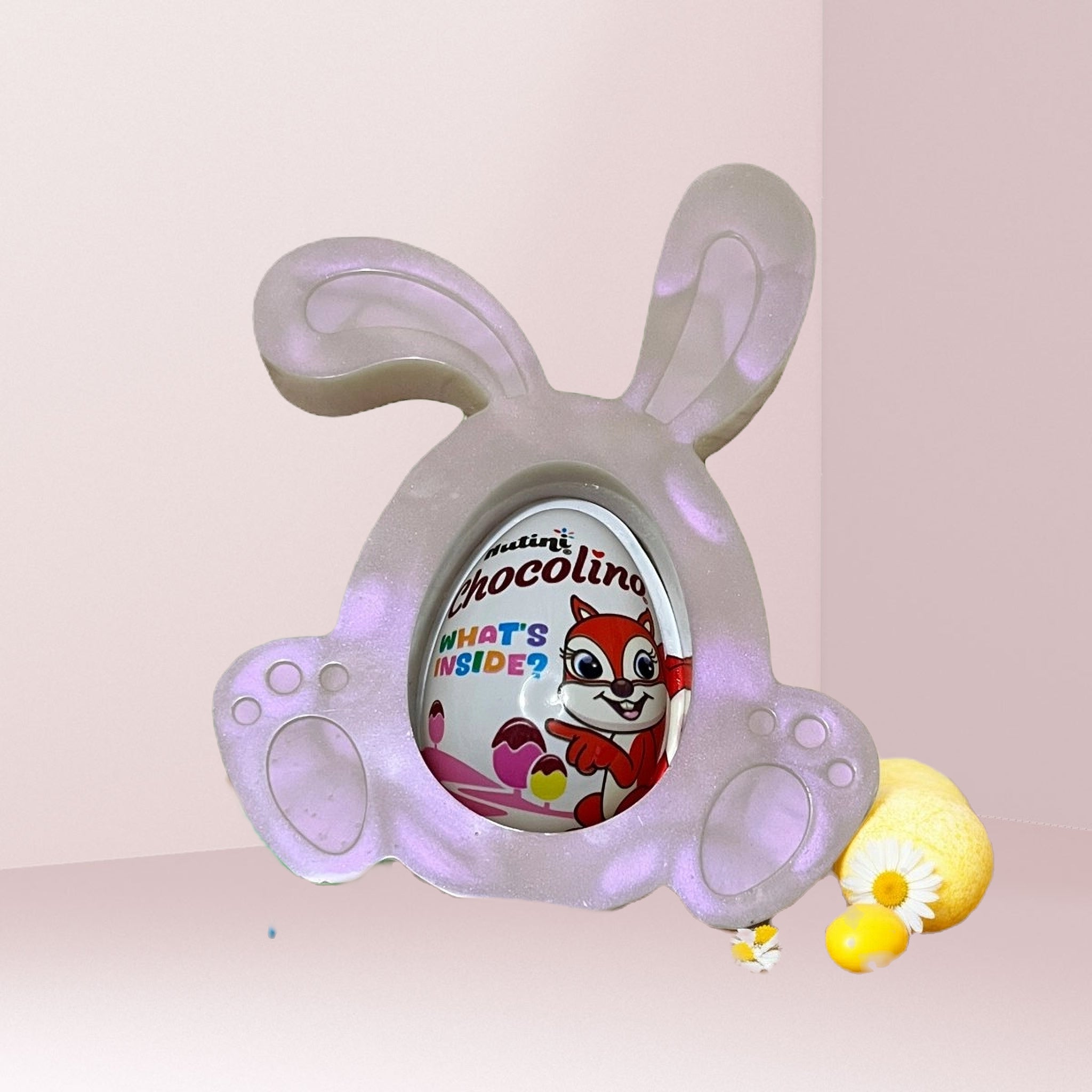 Pink Easter Bunny Gift With Egg image 0