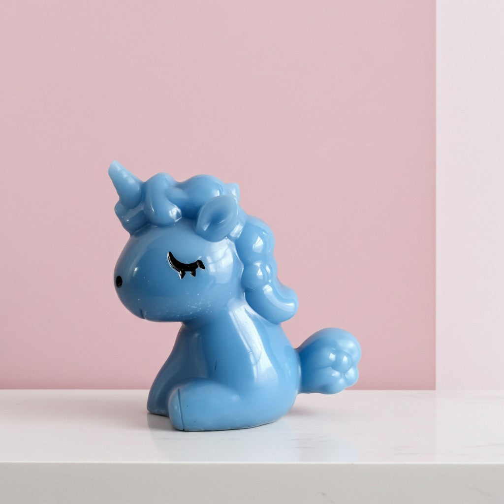 Resin Baby Unicorn Statue Figurines image 1