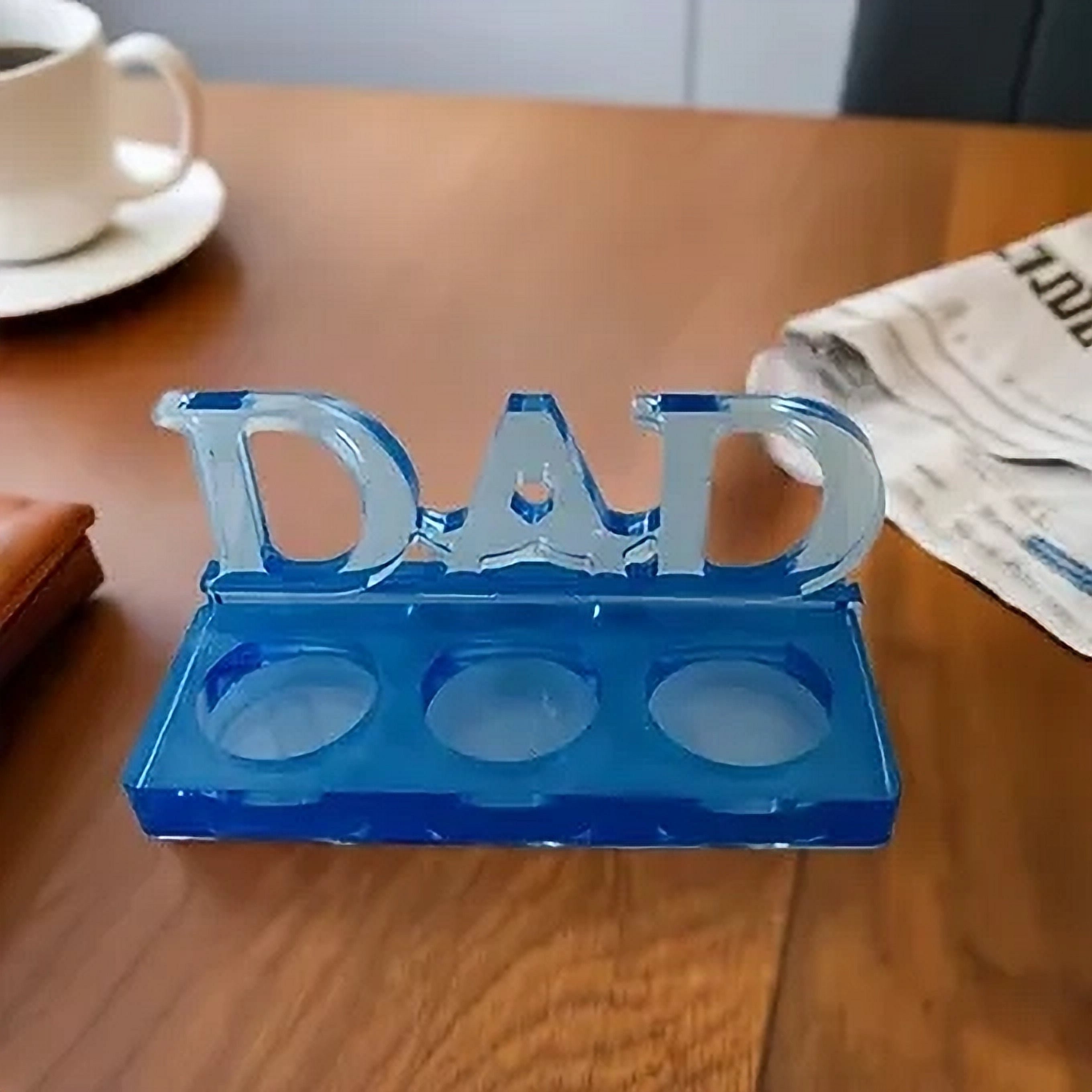 Blue Candleholder Dad Birthday Gift image 3