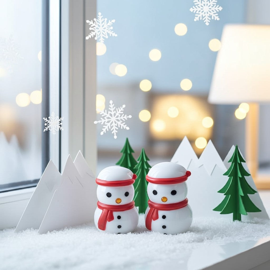 Christmas Resin White Snowmen Trinket Jars image 0