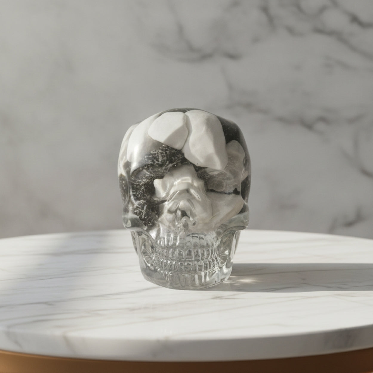 Handmade Resin Novelty Skull Ornament Sculpture Gifts