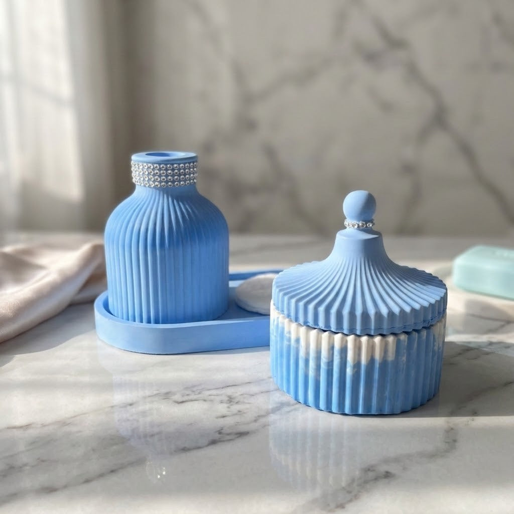 Handmade Vase and Trinket Box 