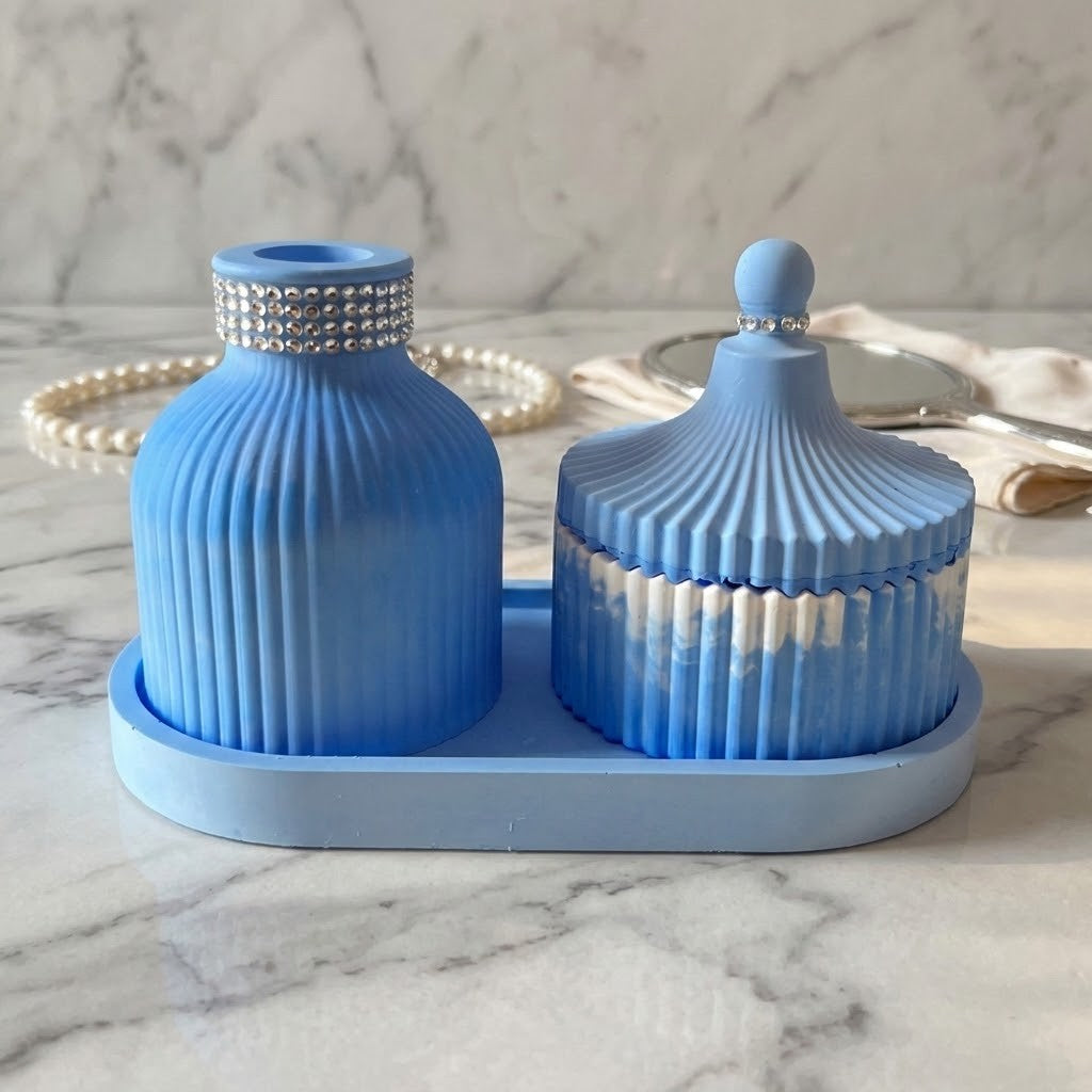 Handmade Vase and Trinket Box 