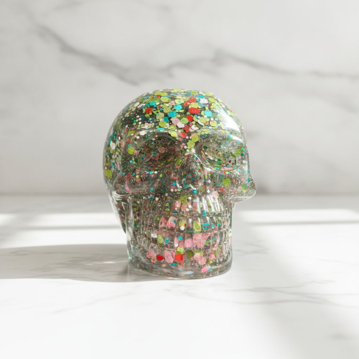 Handmade Resin Novelty Skull Ornament Sculpture Gifts