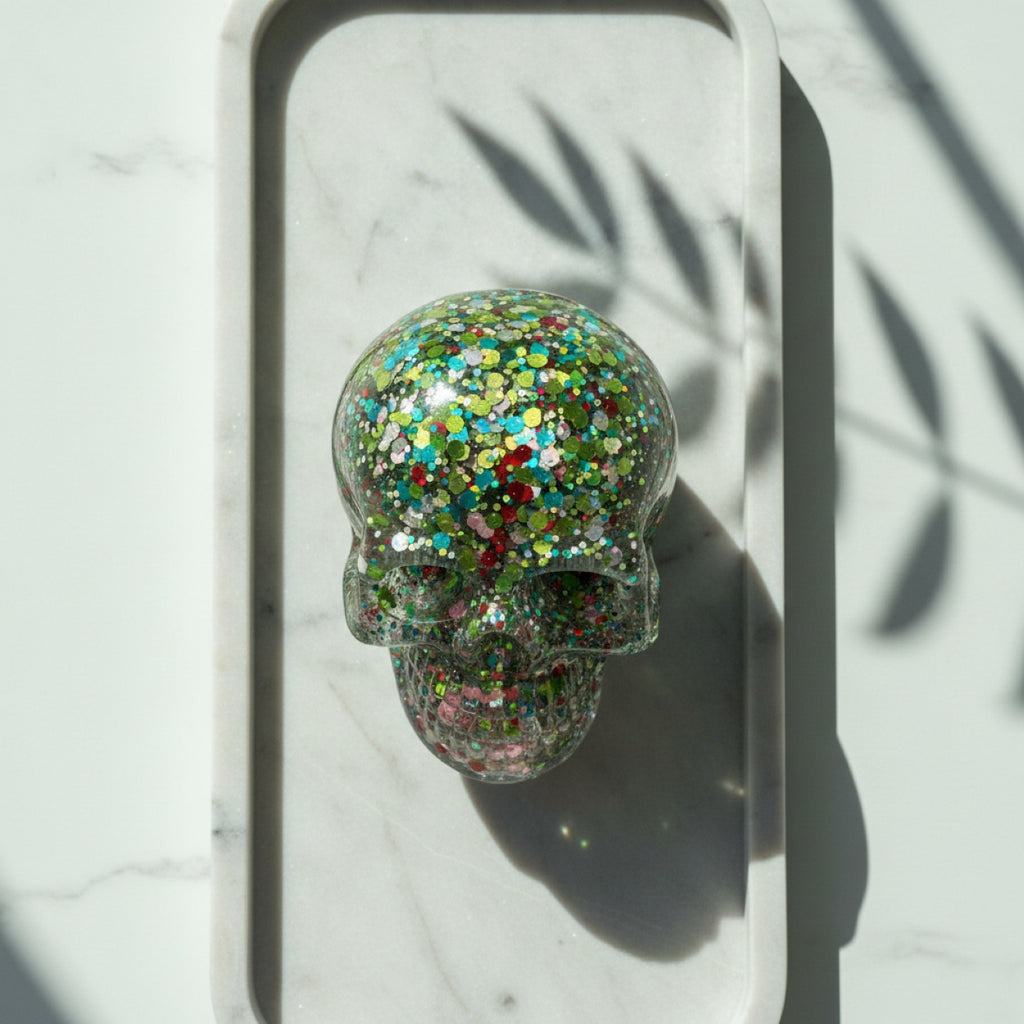 Handmade Resin Novelty Skull Ornament Sculpture Gifts