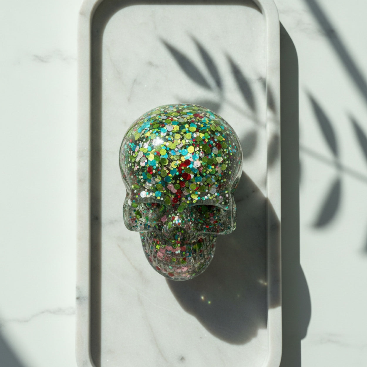 Handmade Resin Novelty Skull Ornament Sculpture Gifts