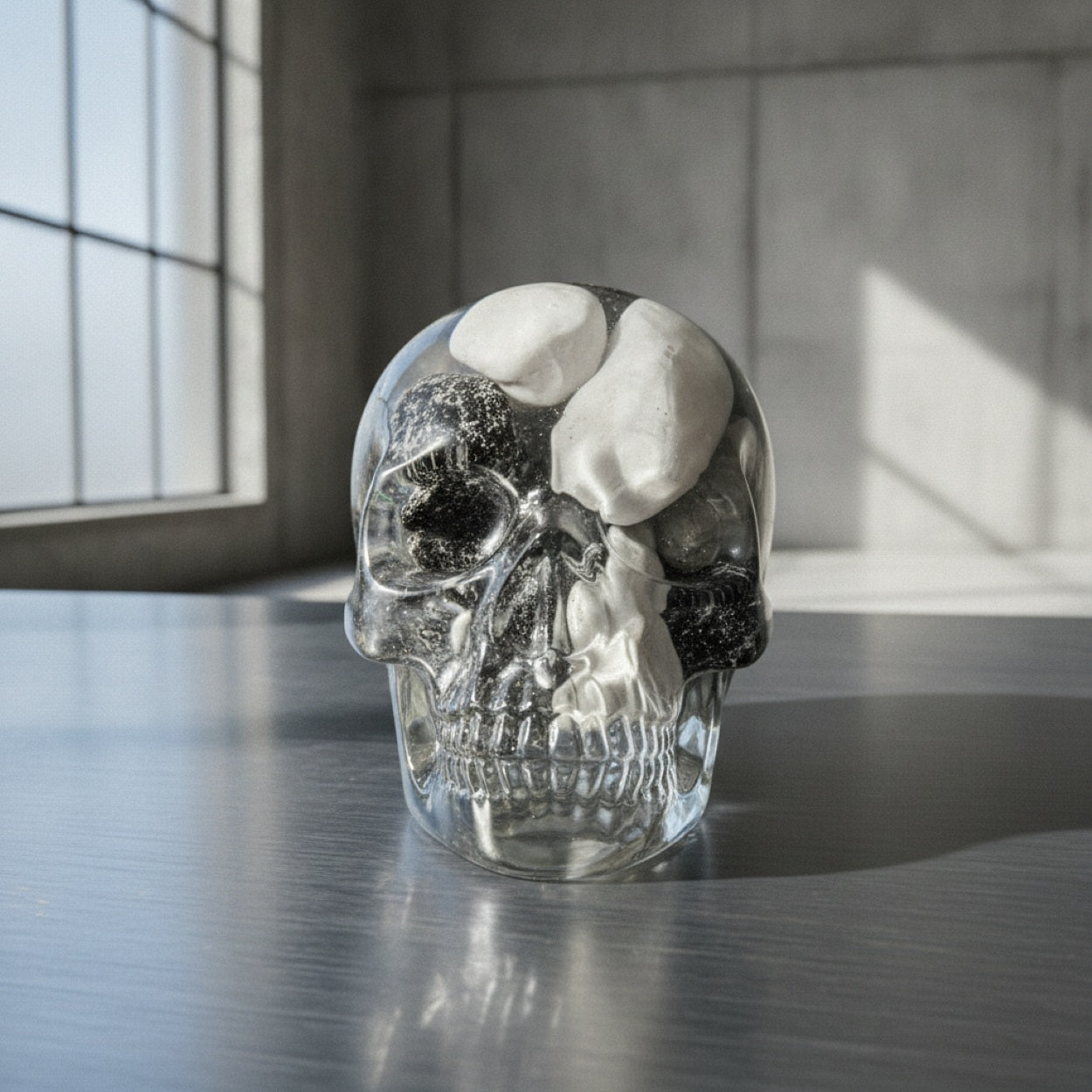 Handmade Resin Novelty Skull Ornament Sculpture Gifts