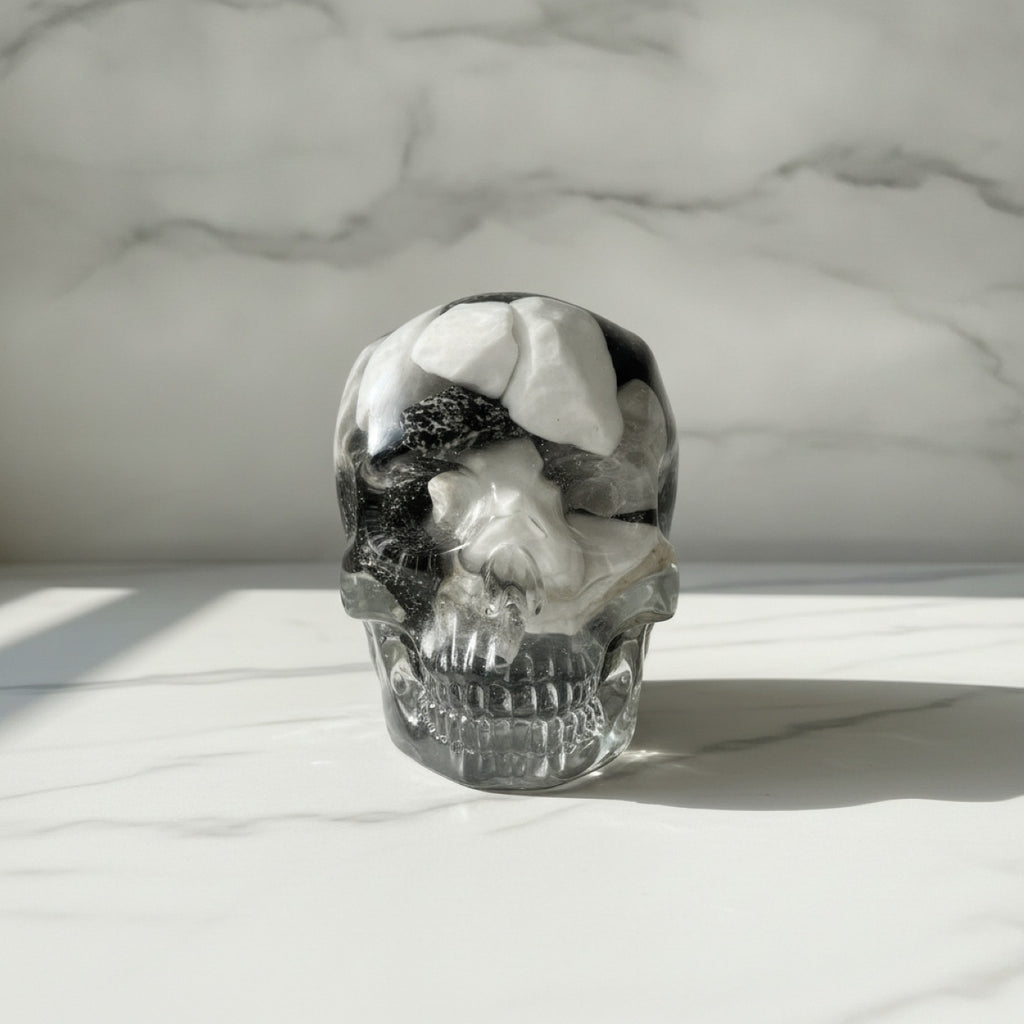 Handmade Resin Novelty Skull Ornament Sculpture Gifts