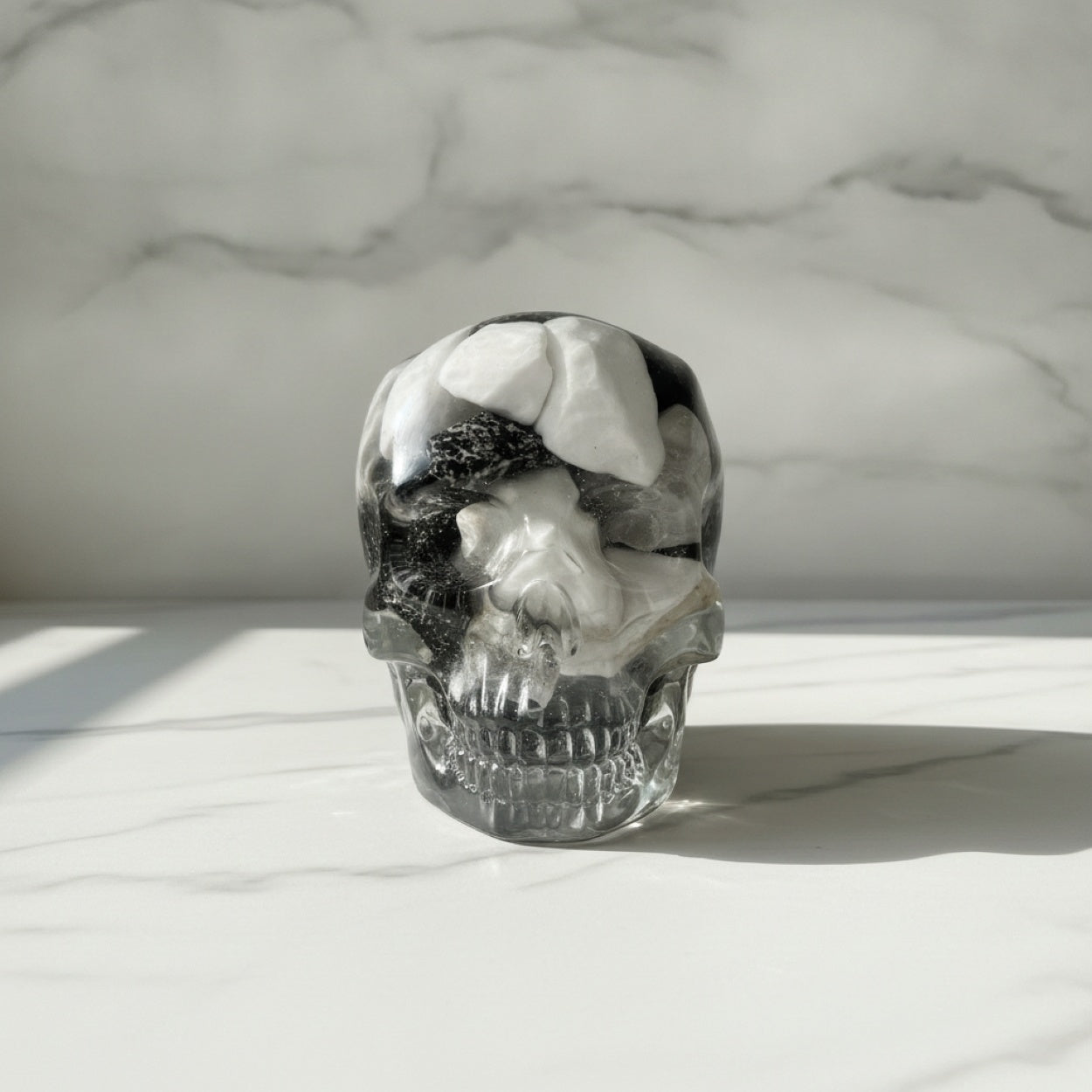 Handmade Resin Novelty Skull Ornament Sculpture Gifts