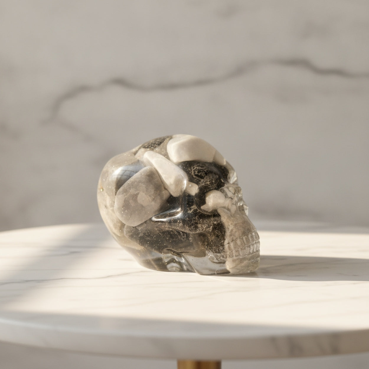 Handmade Resin Novelty Skull Ornament Sculpture Gifts