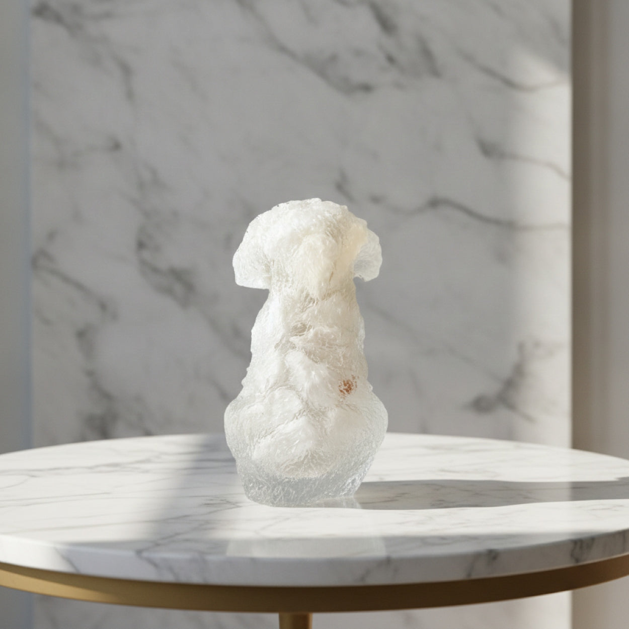 Handmade Resin Stone Dog Statue Figurine Ornament For Home Decor