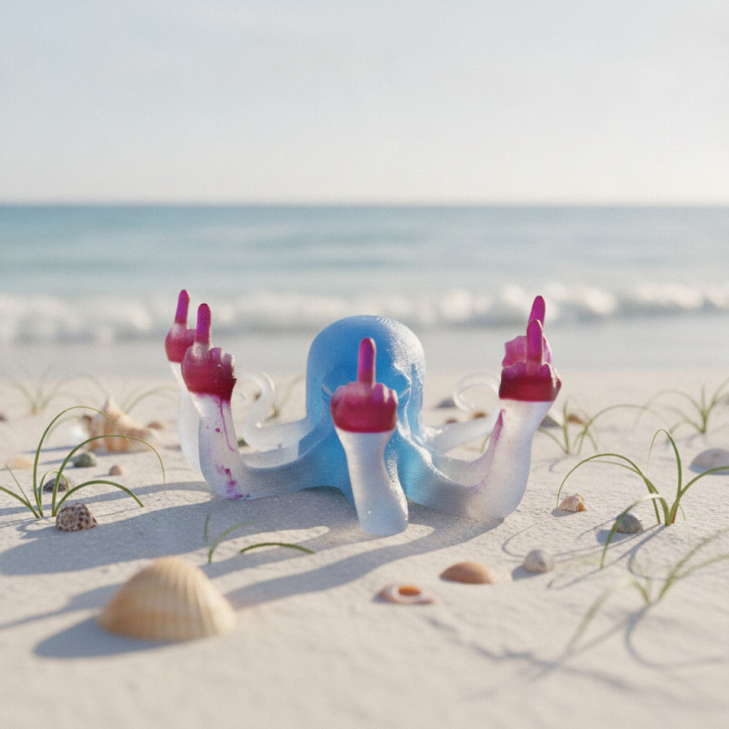 Handmade Novelty Funny Fingers Octopus Ring Holder Organiser Ornaments