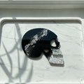 Large Handmade Skull Shaped Resin Non Slip Coasters