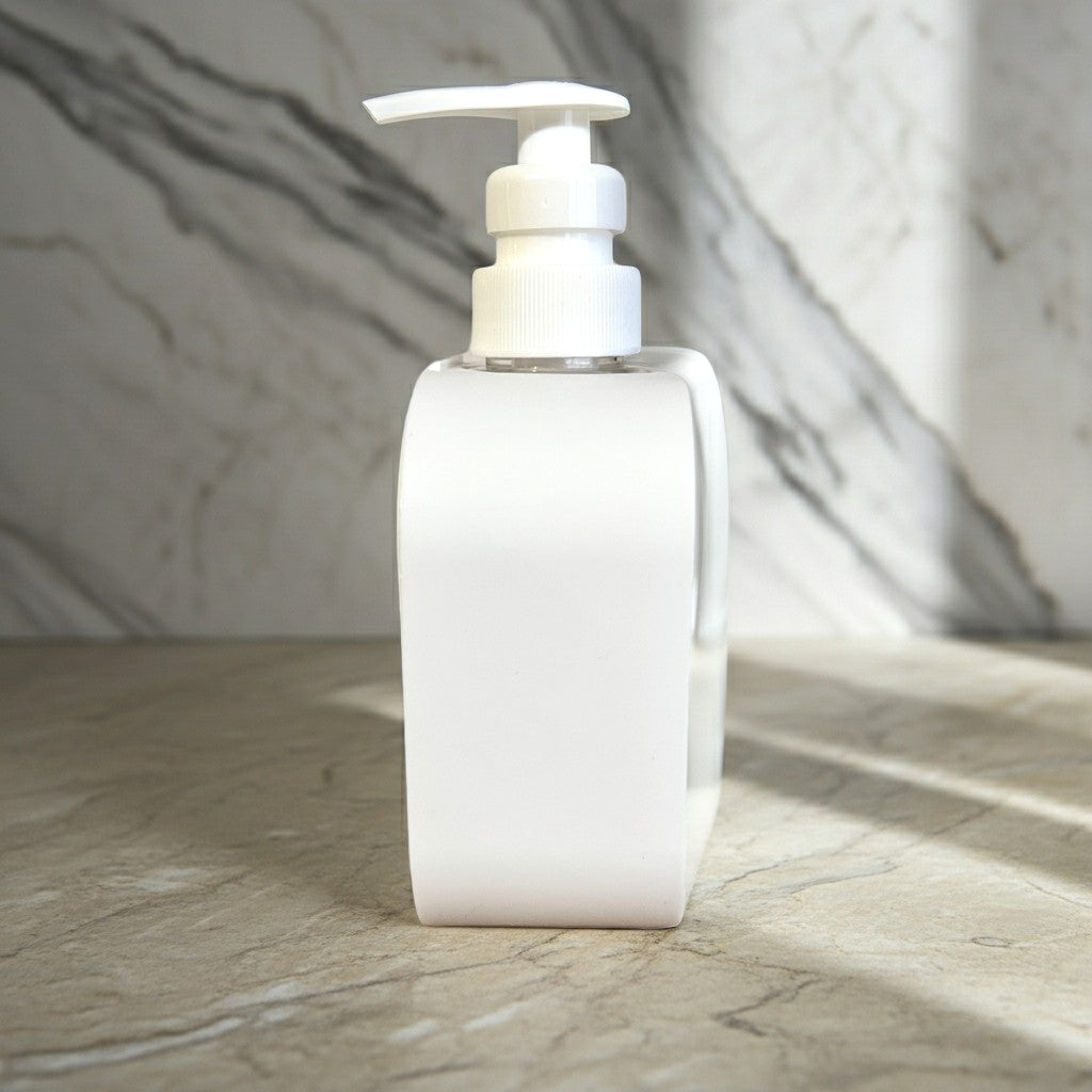 Sparkly bathroom soap dispensers of cute male and female dogs Handmade