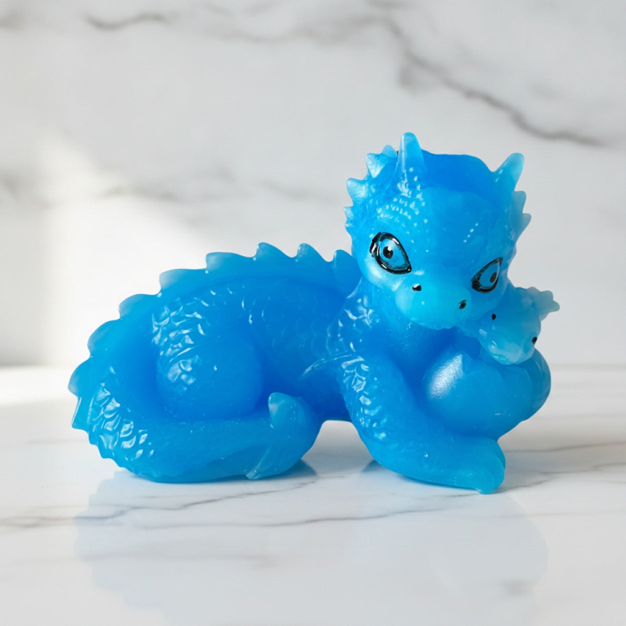 Handmade Dragon With Baby And Egg Figurine Resin Ornament Gift
