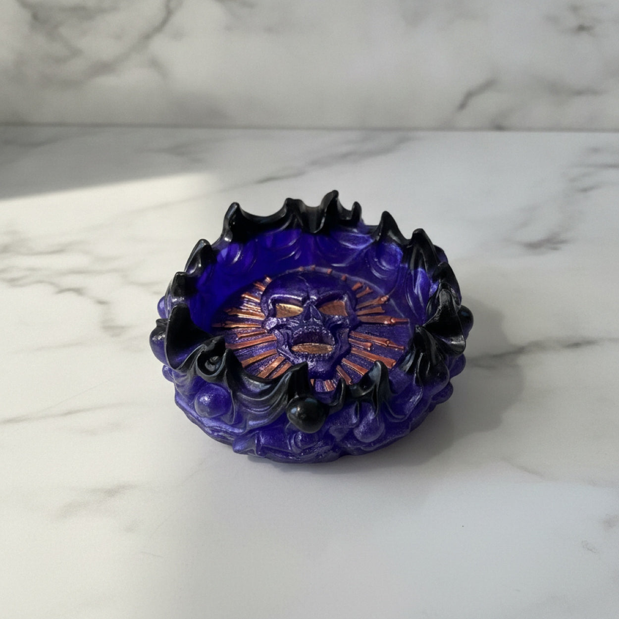 Handmade Gothic Skull Skeleton Storage Dish Trays
