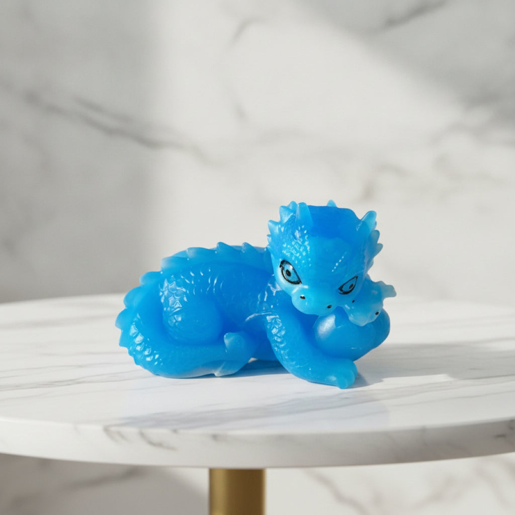 Handmade Dragon With Baby And Egg Figurine Resin Ornament Gift