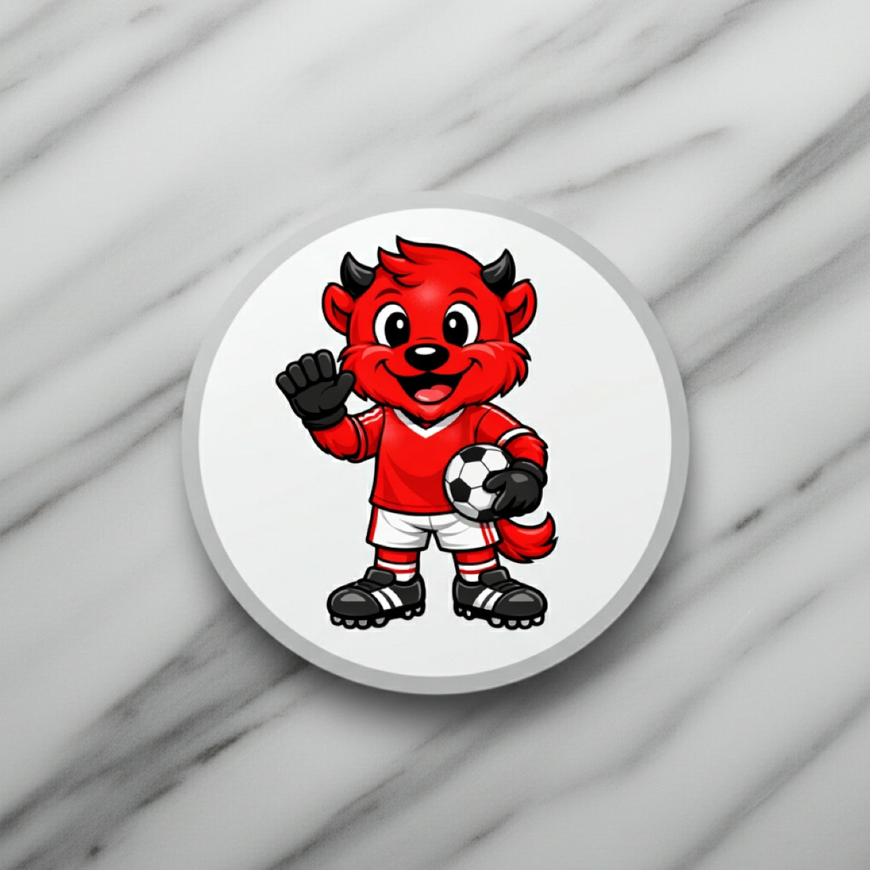 Handmade Round Football Teams Themed Coasters