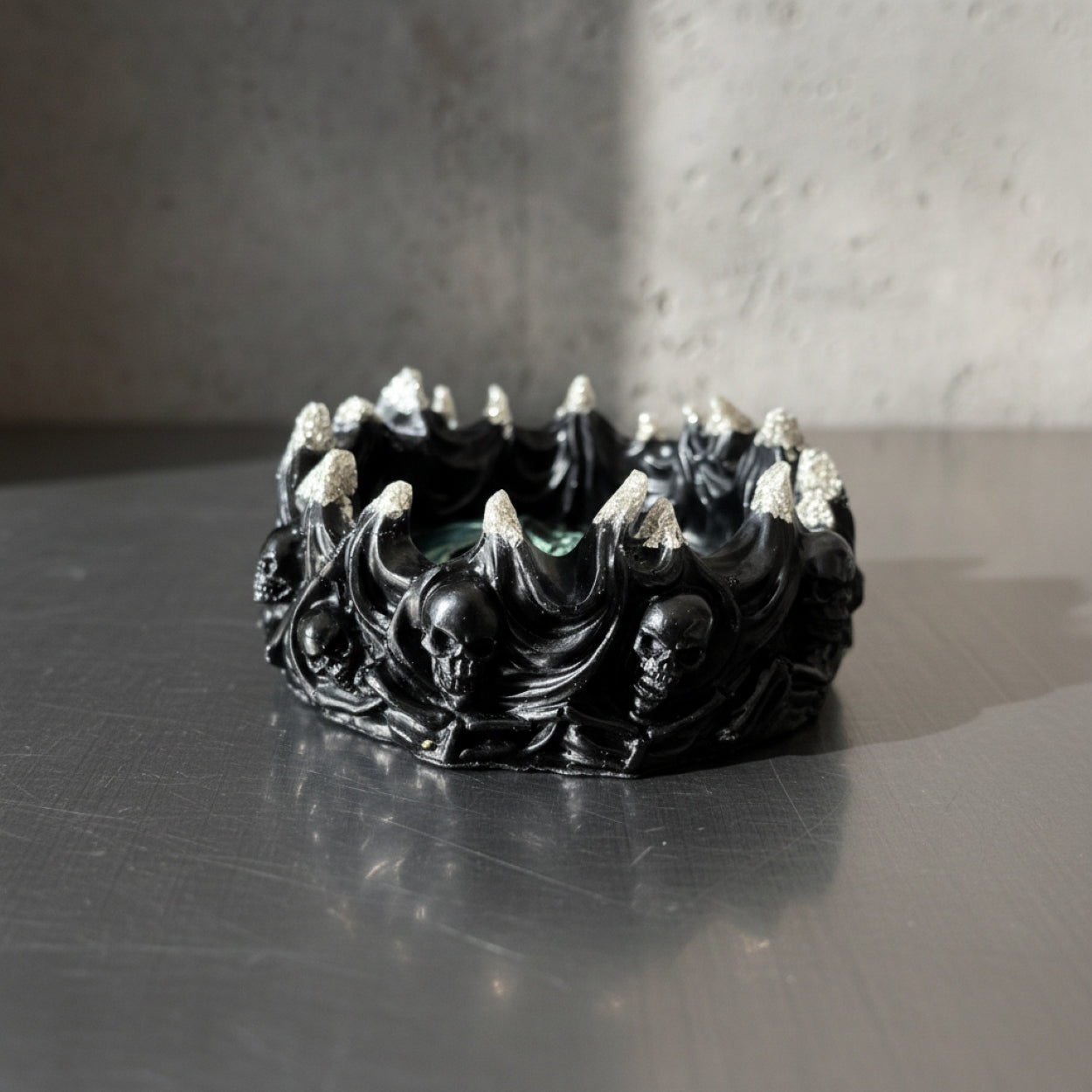 Handmade Gothic Skull Skeleton Storage Dish Ashtrays