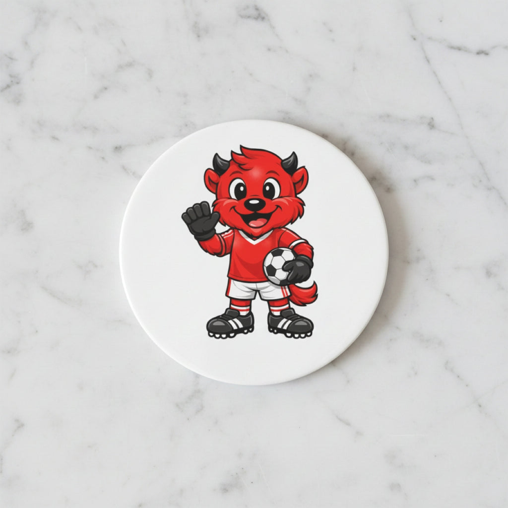 Handmade Round Football Teams Themed Coasters