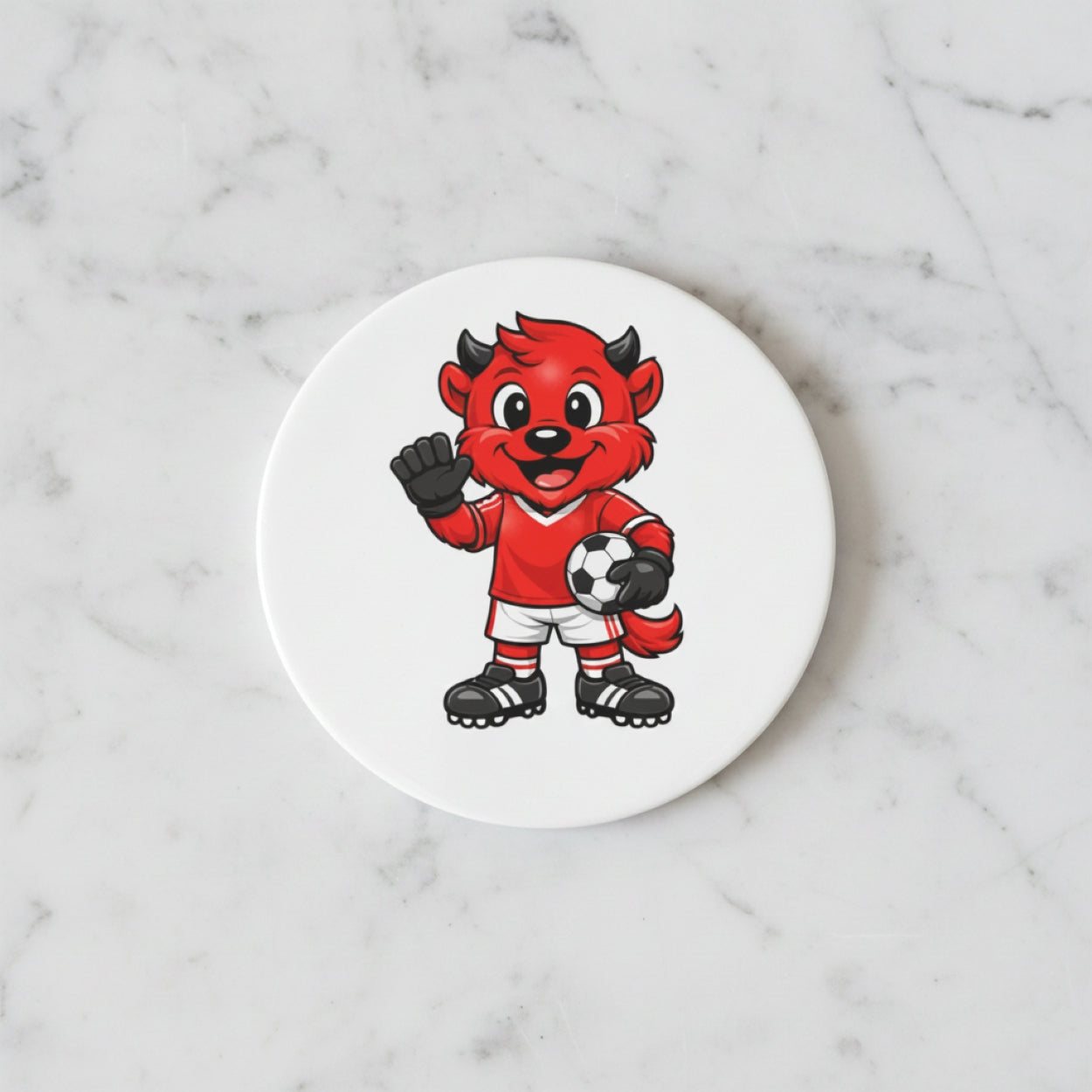 Handmade Round Football Teams Themed Coasters