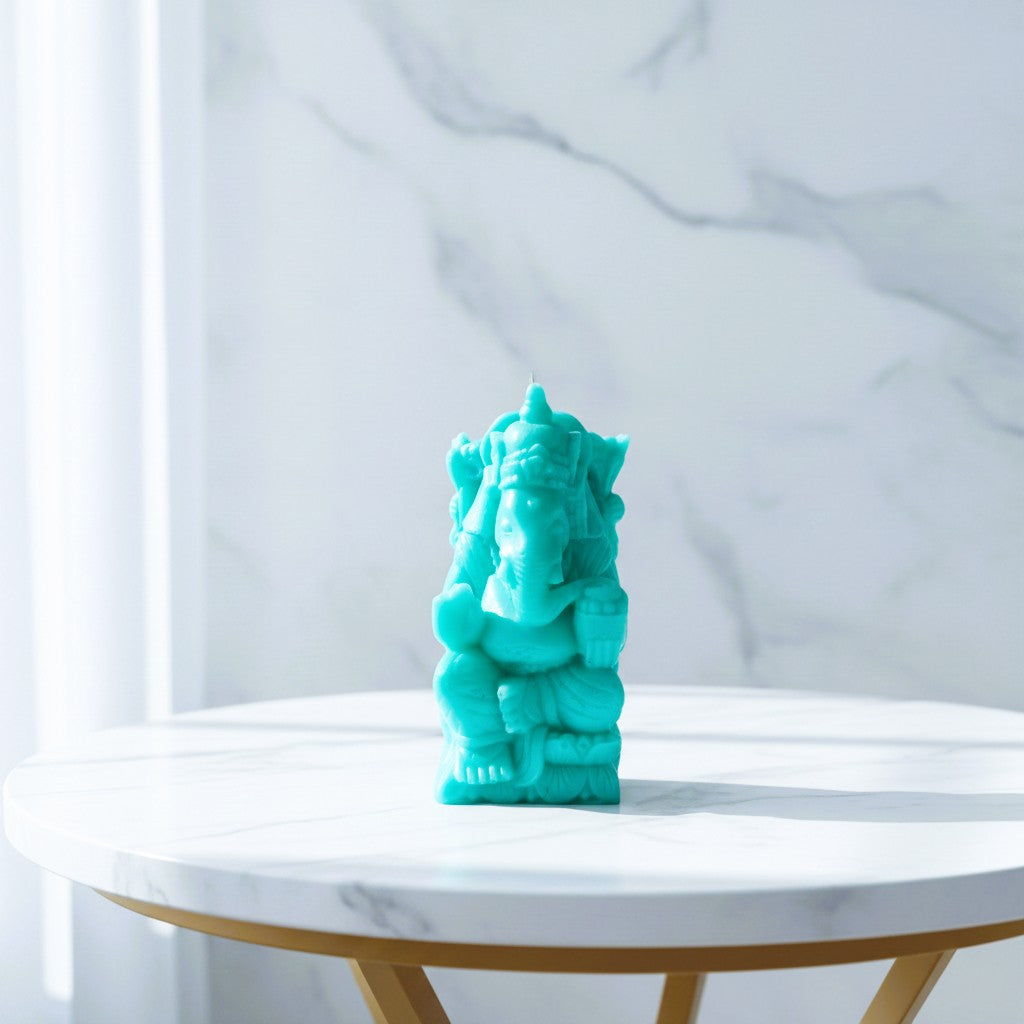 Handmade Indian Lord Ganesha Resin Statue