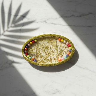 Handmade Ceramic Multi Colour Trinket Storage Dish