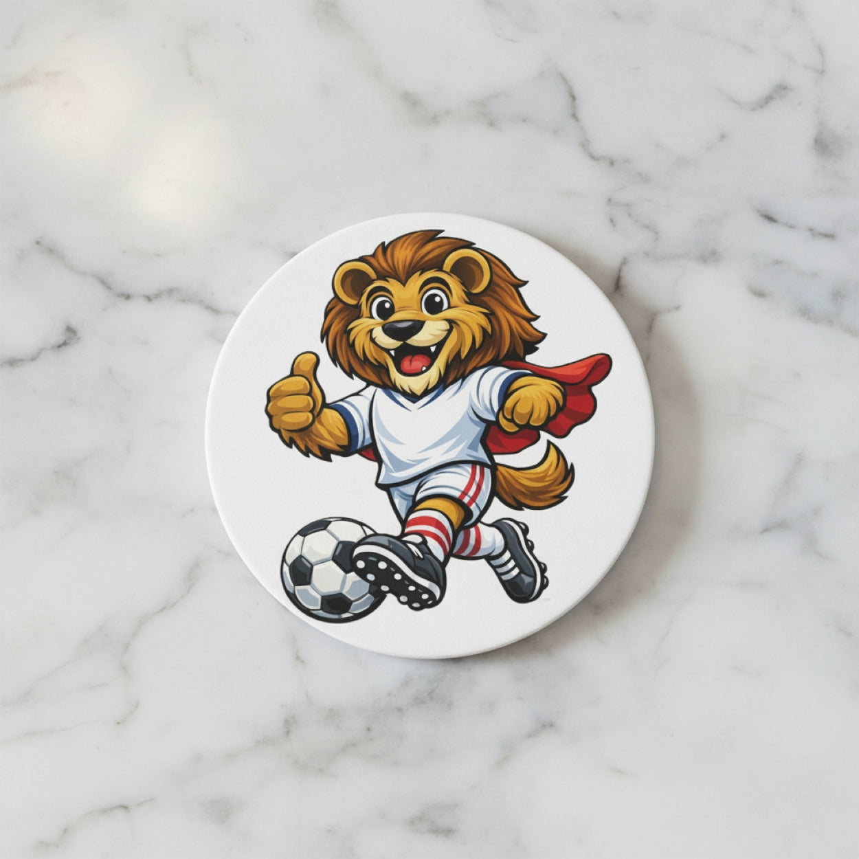 Handmade Round Football Teams Themed Coasters