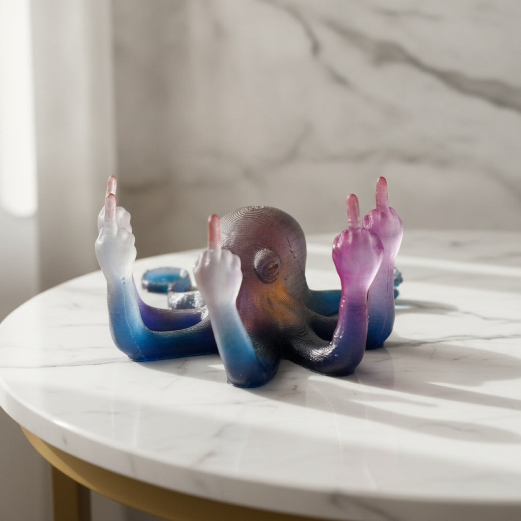 Handmade Novelty Funny Fingers Octopus Ring Holder Organiser Ornaments